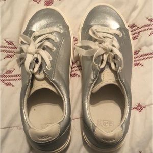 Uggs silver tennis shoes